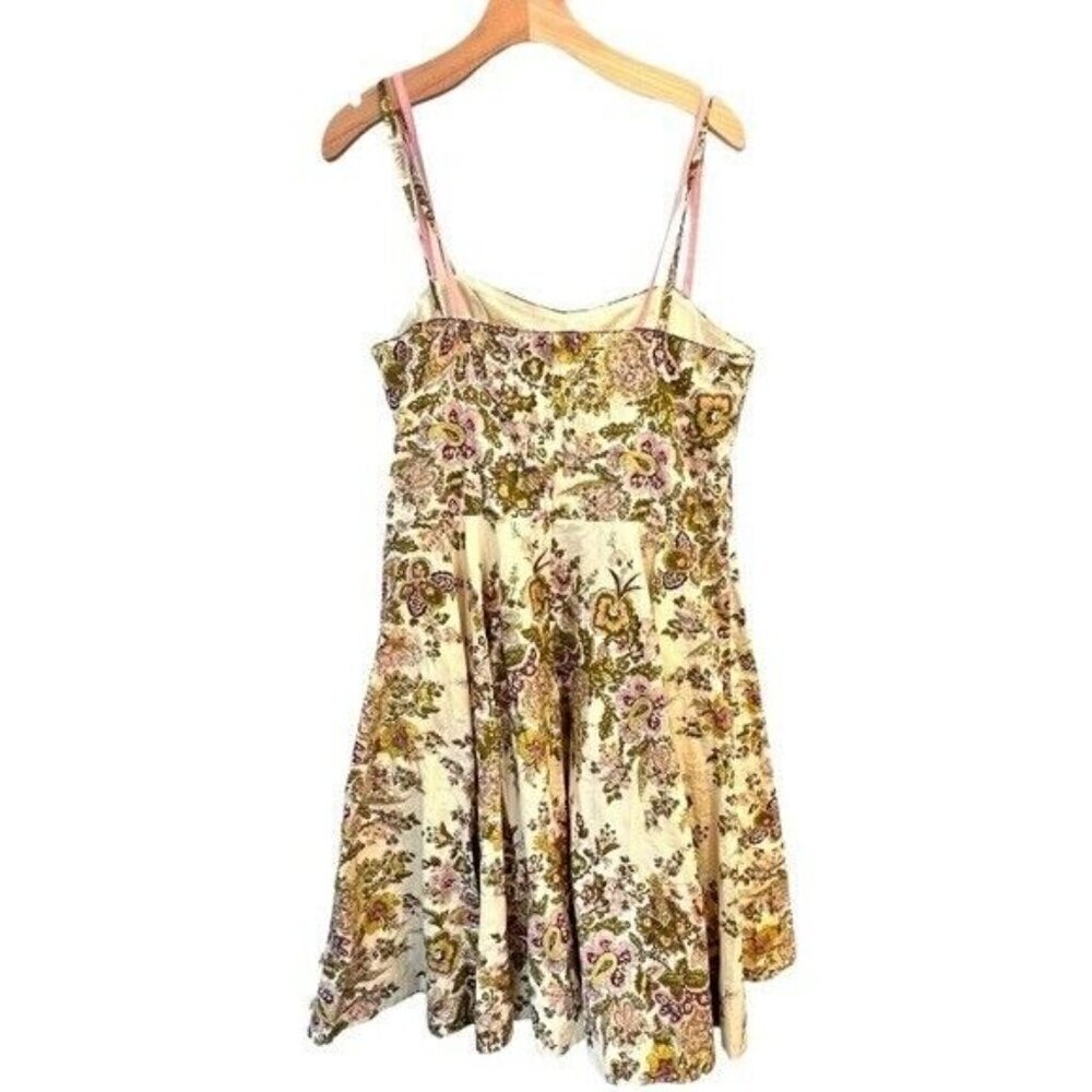 ANTHROPOLOGIE Elevenses Floral Sequin Swing Dress Size 14 - Picture 7 of 10